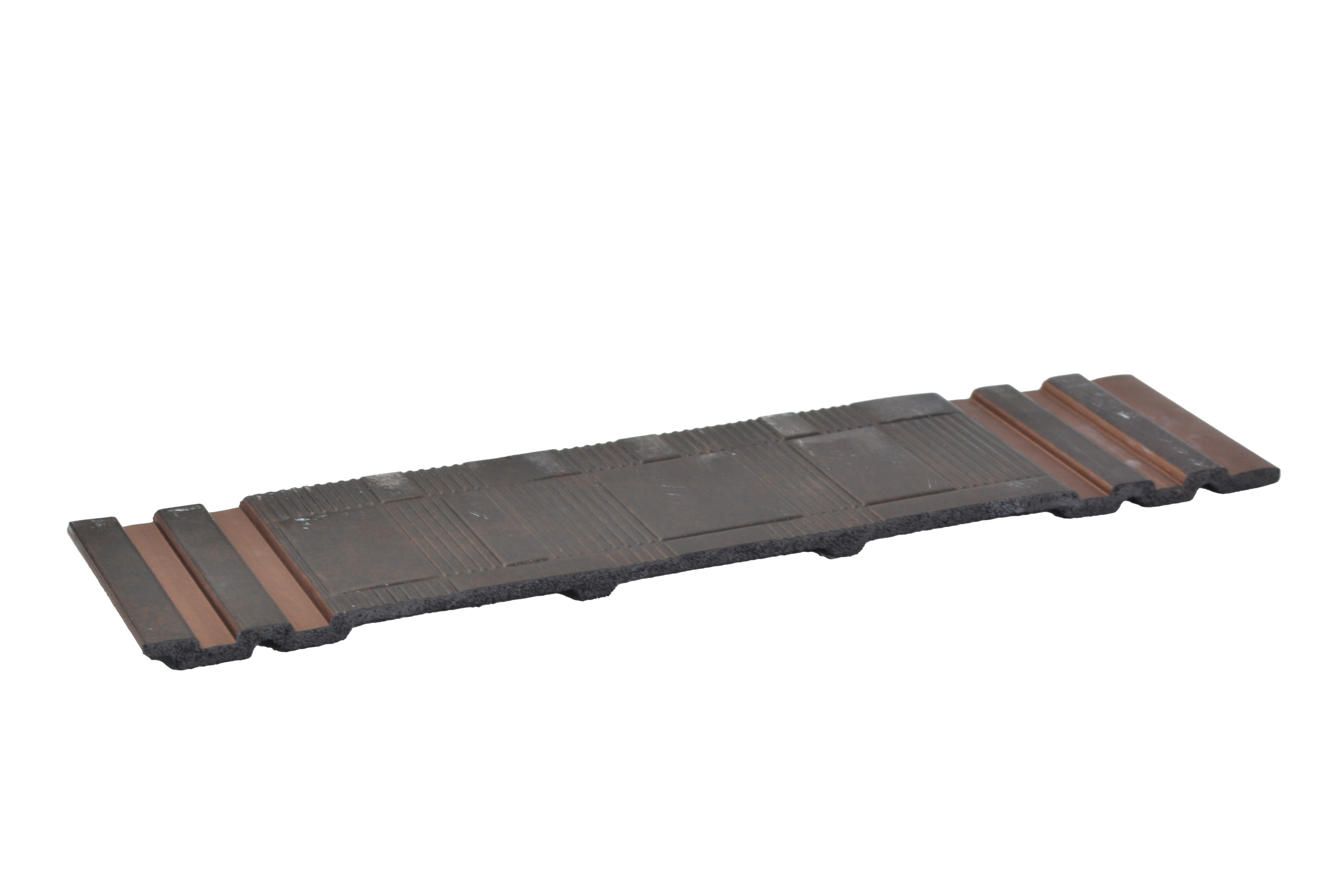 Brown Patterned Louver PN 01633 8 ft x 12 inch Charcoal Panel - 8 mm | Suitable for Feature Wall, TV Unit & Living Room | Width is Subjected to 5% Variation