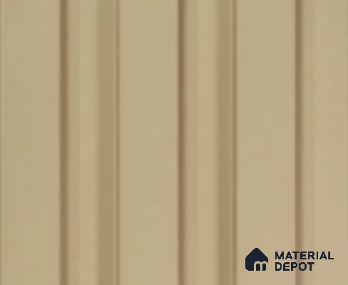 Beige Plain Colour Louver PN 00081 9.5 ft x 4.7 inch MDF Panel - 18 mm | Suitable for Feature Wall, TV Unit & Living Room | Width is Subjected to 5% Variation