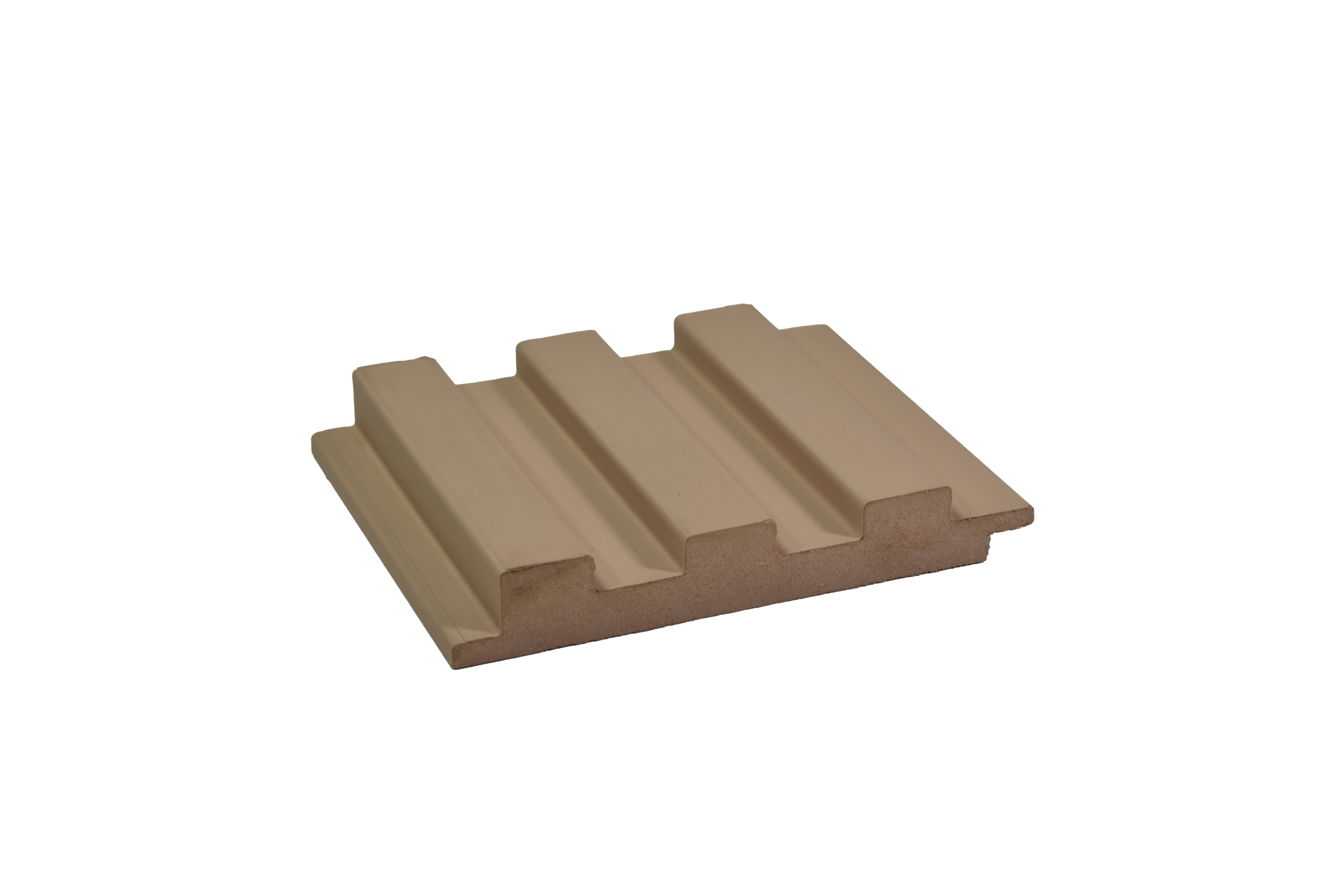 Beige Plain Colour Louver PN 00081 9.5 ft x 4.7 inch MDF Panel - 18 mm | Suitable for Feature Wall, TV Unit & Living Room | Width is Subjected to 5% Variation