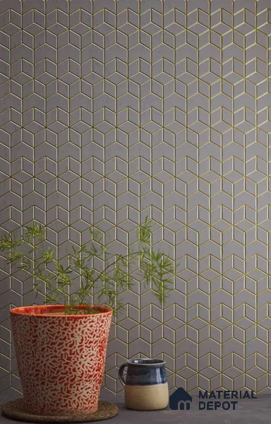 Grey Patterned Look Charcoal Decorative Wall Panel PN 05053 8 ft x 2 ft - 4 mm | Suitable for Feature Wall, TV Unit & Living Room | Width is Subjected to 5% Variation