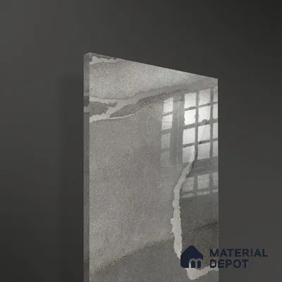 Ferrero 1B 0721 Silver Veins 8 ft x 4 ft Lazer Marble Series High Gloss Finish Acrylic Laminate - 1.5 mm (LM 01111) | Matching Edgeband Code - 721 |  Suitable for TV Unit, Wardrobe, Kitchen Cabinets