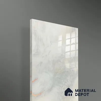 Ferrero 1B 0724 Copper Mist 8 ft x 4 ft Lazer Marble Series High Gloss Finish Acrylic Laminate - 1.5 mm (LM 01114) | Matching Edgeband Code - 724 |  Suitable for TV Unit, Wardrobe, Kitchen Cabinets
