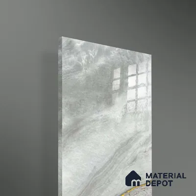 Ferrero 1B 0725 Cloud Vein 8 ft x 4 ft Lazer Marble Series High Gloss Finish Acrylic Laminate - 1.5 mm (LM 01115) | Matching Edgeband Code - 725 |  Suitable for TV Unit, Wardrobe, Kitchen Cabinets