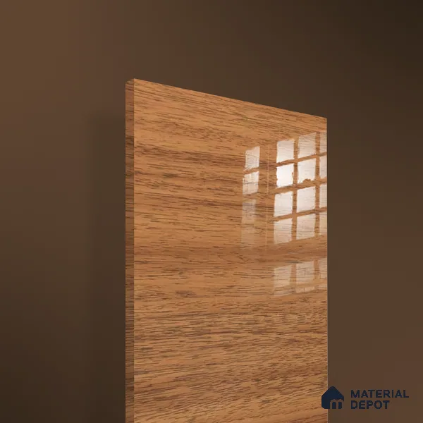 Wooden Look 714 8 ft x 4 ft Wooden Series High Gloss Finish Acrylic Laminate - 1.5 mm | Suitable for TV Unit, Wardrobe, Kitchen Cabinets