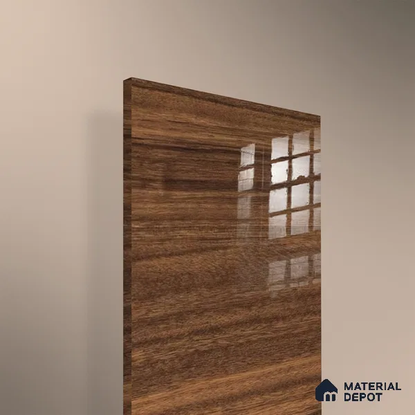 Wooden Look 715 8 ft x 4 ft Wooden Series High Gloss Finish Acrylic Laminate - 1.5 mm | Suitable for TV Unit, Wardrobe, Kitchen Cabinets