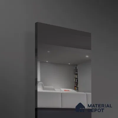 Ferrero 1B 0147 Charcoal Reflection 8 ft x 4 ft Mirror Series High Gloss Finish Acrylic Laminate - 1.5 mm (LM 01133) | Suitable for Kitchen Cabinets, Study Areas, Wardrobe