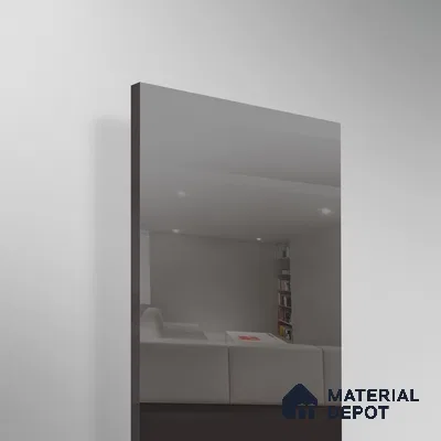 Ferrero 1B 0149 Grey Whisper 8 ft x 4 ft Mirror Series High Gloss Finish Acrylic Laminate - 1.5 mm (LM 01135) | Suitable for Kitchen Cabinets, Study Areas, Wardrobe