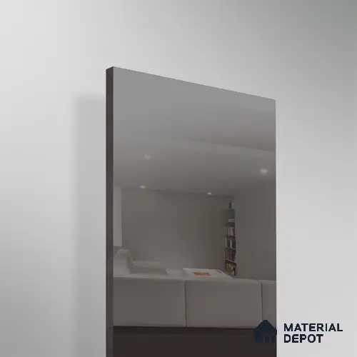 Ferrero 1B 0149 Grey Whisper 8 ft x 4 ft Mirror Series High Gloss Finish Acrylic Laminate - 1.5 mm (LM 01135) | Suitable for Kitchen Cabinets, Study Areas, Wardrobe
