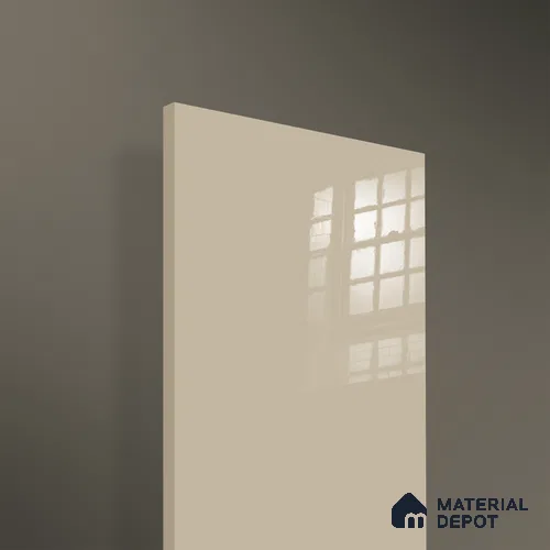 Ferrero 1B 0842 Dusty Gold 8 ft x 4 ft Solid Series High Gloss Finish Acrylic Laminate - 1.5 mm (LM 01138) | Matching Edgeband Code - 842 | Suitable for Kitchen Cabinets, Study Areas, Wardrobe