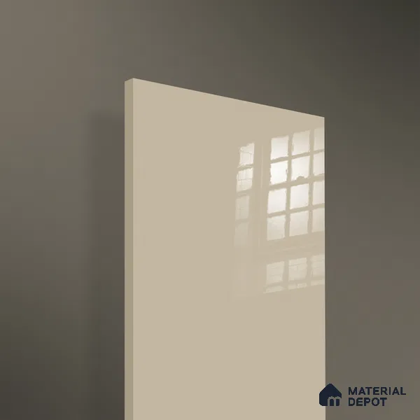 Ferrero 1B 0842 Dusty Gold 8 ft x 4 ft Solid Series High Gloss Finish Acrylic Laminate - 1.5 mm (LM 01138) | Matching Edgeband Code - 842 | Suitable for Kitchen Cabinets, Study Areas, Wardrobe