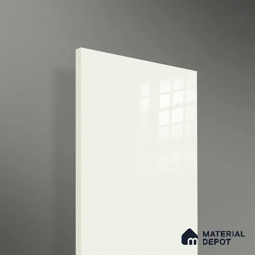 Ferrero 1B 0843 Pearl White 8 ft x 4 ft Solid Series High Gloss Finish Acrylic Laminate - 1.5 mm (LM 01139) | Matching Edgeband Code - 843 | Suitable for Kitchen Cabinets, Study Areas, Wardrobe