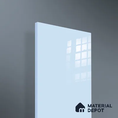 Ferrero 1B 0846 Soft Blue 8 ft x 4 ft Solid Series High Gloss Finish Acrylic Laminate - 1.5 mm (LM 01142) | Matching Edgeband Code - 846 | Suitable for Kitchen Cabinets, Study Areas, Wardrobe