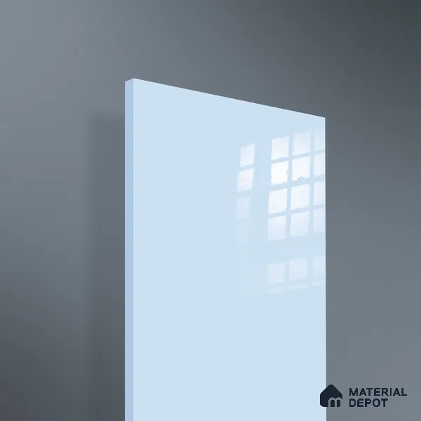 Ferrero 1B 0846 Soft Blue 8 ft x 4 ft Solid Series High Gloss Finish Acrylic Laminate - 1.5 mm (LM 01142) | Matching Edgeband Code - 846 | Suitable for Kitchen Cabinets, Study Areas, Wardrobe