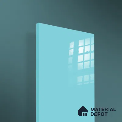 Ferrero 1B 0848 Bright Blue 8 ft x 4 ft Solid Series High Gloss Finish Acrylic Laminate - 1.5 mm (LM 01144) | Matching Edgeband Code - 848 | Suitable for Kitchen Cabinets, Study Areas, Wardrobe