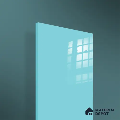 Ferrero 1B 0848 Bright Blue 8 ft x 4 ft Solid Series High Gloss Finish Acrylic Laminate - 1.5 mm (LM 01144) | Matching Edgeband Code - 848 | Suitable for Kitchen Cabinets, Study Areas, Wardrobe