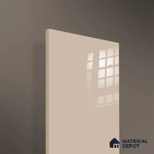 Ferrero 1B 0849 Earthy Sand 8 ft x 4 ft Solid Series High Gloss Finish Acrylic Laminate - 1.5 mm (LM 01145) | Matching Edgeband Code - 849 | Suitable for Kitchen Cabinets, Study Areas, Wardrobe