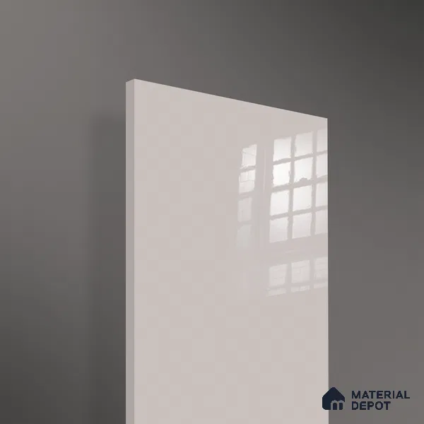 Ferrero 1B 0850 Pebble Beige 8 ft x 4 ft Solid Series High Gloss Finish Acrylic Laminate - 1.5 mm (LM 01146) | Matching Edgeband Code - 850 | Suitable for Kitchen Cabinets, Study Areas, Wardrobe