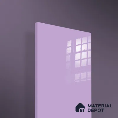 Ferrero 1B 0832 French Lilac 8 ft x 4 ft Solid Series High Gloss Finish Acrylic Laminate - 1.5 mm (LM 01161) | Matching Edgeband Code - 832 | Suitable for Kitchen Cabinets, Study Areas, Wardrobe