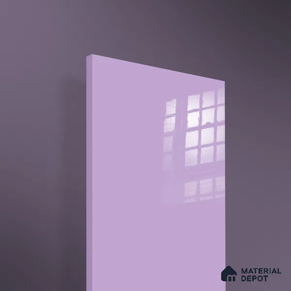 Ferrero 1B 0832 French Lilac 8 ft x 4 ft Solid Series High Gloss Finish Acrylic Laminate - 1.5 mm (LM 01161) | Matching Edgeband Code - 832 | Suitable for Kitchen Cabinets, Study Areas, Wardrobe