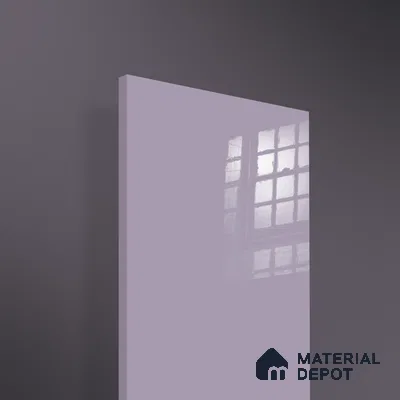 Ferrero 1B 0831 Lavender Lilac 8 ft x 4 ft Solid Series High Gloss Finish Acrylic Laminate - 1.5 mm (LM 01162) | Matching Edgeband Code - 831 | Suitable for Kitchen Cabinets, Study Areas, Wardrobe