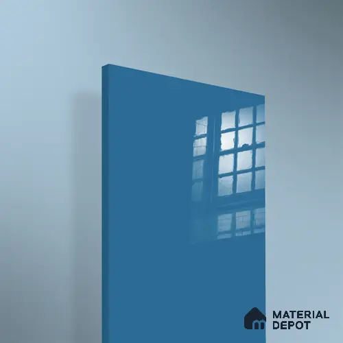 Ferrero 1B 0888 Midnight Aqua 8 ft x 4 ft Solid Series High Gloss Finish Acrylic Laminate - 1.5 mm (LM 01163) | Matching Edgeband Code - 888 | Suitable for Kitchen Cabinets, Study Areas, Wardrobe