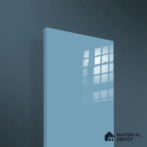 Ferrero 1B 0889 Glacier Blue 8 ft x 4 ft Solid Series High Gloss Finish Acrylic Laminate - 1.5 mm (LM 01164) | Matching Edgeband Code - 889 | Suitable for Kitchen Cabinets, Study Areas, Wardrobe
