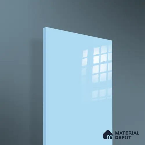 Ferrero 1B 0837 Sky Blue 8 ft x 4 ft Solid Series High Gloss Finish Acrylic Laminate - 1.5 mm (LM 01165) | Matching Edgeband Code - 837 | Suitable for Kitchen Cabinets, Study Areas, Wardrobe