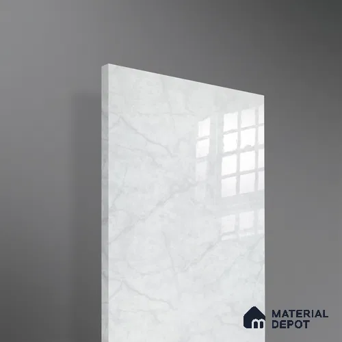 Ferrero 2A 01903 Stone Frost 8 ft x 4 ft High Gloss Finish 6H Anti Scratch Acrylic Laminate - 1.5 mm | Suitable for Bedroom, TV Unit, Wardrobe, Kitchen Cabinet
