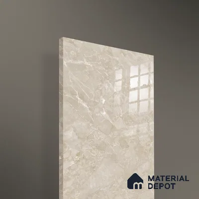 Ferrero 2A 01910 Golden Sands 8 ft x 4 ft High Gloss Finish 6H Anti Scratch Acrylic Laminate - 1.5 mm | Suitable for Bedroom, TV Unit, Wardrobe, Kitchen Cabinet