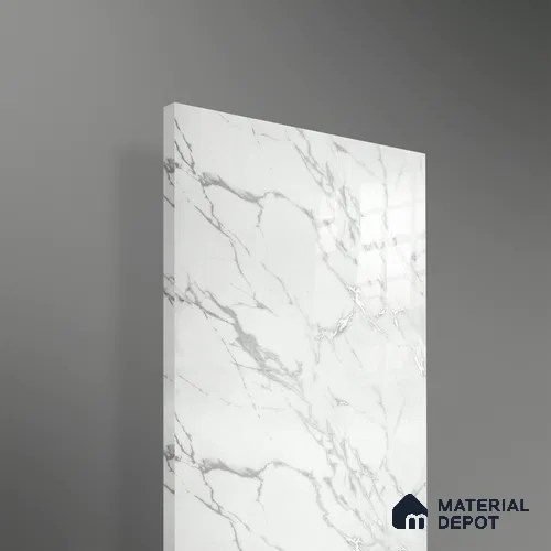 Ferrero 2A 01921 Silver Whisper 8 ft x 4 ft High Gloss Finish 6H Anti Scratch Acrylic Laminate - 1.5 mm | Suitable for Bedroom, TV Unit, Wardrobe, Kitchen Cabinet
