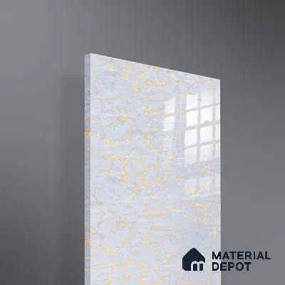 Ferrero 2A 01924 Radiant Lace 8 ft x 4 ft High Gloss Finish 6H Anti Scratch Acrylic Laminate - 1.5 mm | Suitable for Bedroom, TV Unit, Wardrobe, Kitchen Cabinet
