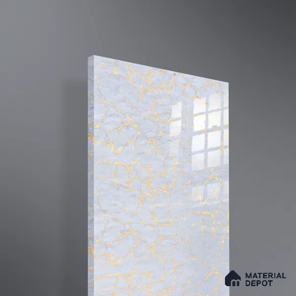 Ferrero 2A 01924 Radiant Lace 8 ft x 4 ft High Gloss Finish 6H Anti Scratch Acrylic Laminate - 1.5 mm | Suitable for Bedroom, TV Unit, Wardrobe, Kitchen Cabinet