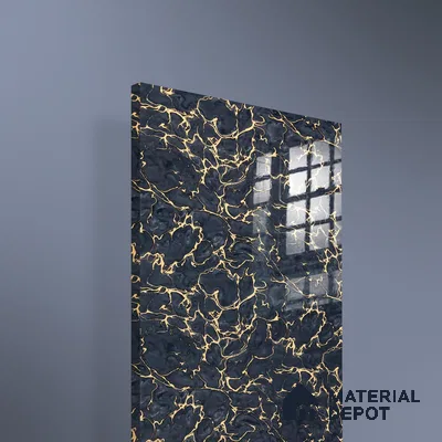 Ferrero 2A 01926 Midnight Blaze 8 ft x 4 ft High Gloss Finish 6H Anti Scratch Acrylic Laminate - 1.5 mm | Suitable for Bedroom, TV Unit, Wardrobe, Kitchen Cabinet