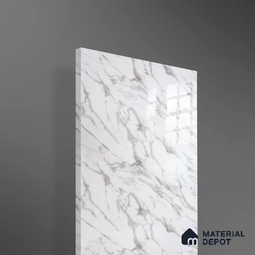Ferrero 2A 01927 Silver Drift 8 ft x 4 ft High Gloss Finish 6H Anti Scratch Acrylic Laminate - 1.5 mm | Suitable for Bedroom, TV Unit, Wardrobe, Kitchen Cabinet