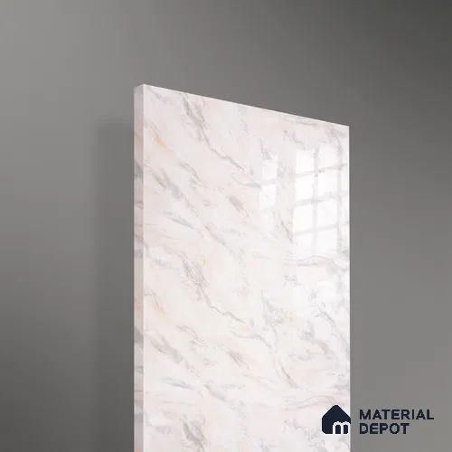 Ferrero 2A 01931 Cream Mist 8 ft x 4 ft High Gloss Finish 6H Anti Scratch Acrylic Laminate - 1.5 mm | Suitable for Bedroom, TV Unit, Wardrobe, Kitchen Cabinet