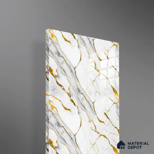 Ferrero 2A 01935 Auric Strands 8 ft x 4 ft High Gloss Finish 6H Anti Scratch Acrylic Laminate - 1.5 mm | Suitable for Bedroom, TV Unit, Wardrobe, Kitchen Cabinet