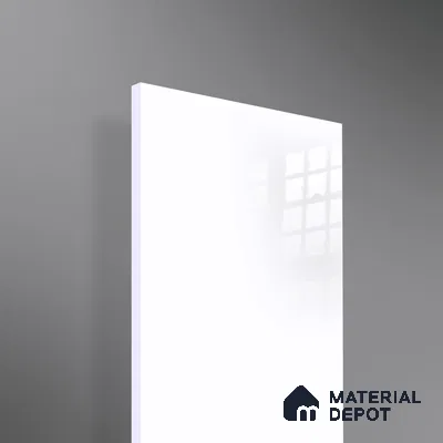 Ferrero 1C 01501 Cloudy Pearl 8 ft x 4 ft High Gloss Finish 6H Anti Scratch Acrylic Laminate - 1.5 mm | Suitable for Living Room, Kitchen, Office