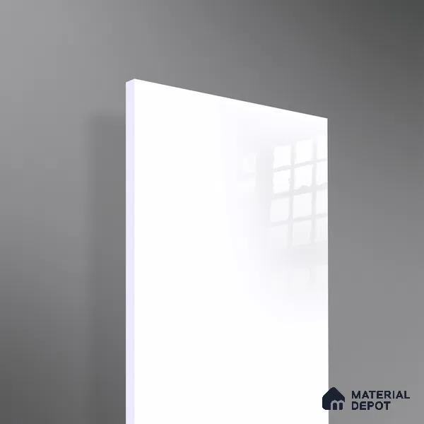 Ferrero 1C 01501 Cloudy Pearl 8 ft x 4 ft High Gloss Finish 6H Anti Scratch Acrylic Laminate - 1.5 mm | Suitable for Living Room, Kitchen, Office