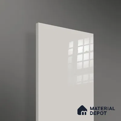 Ferrero 1C 01503 Pebble Gray 8 ft x 4 ft High Gloss Finish 6H Anti Scratch Acrylic Laminate - 1.5 mm | Suitable for Living Room, Kitchen, Office
