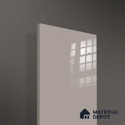 Ferrero 1C 01505 Misty Beige 8 ft x 4 ft High Gloss Finish 6H Anti Scratch Acrylic Laminate - 1.5 mm | Suitable for Living Room, Kitchen, Office