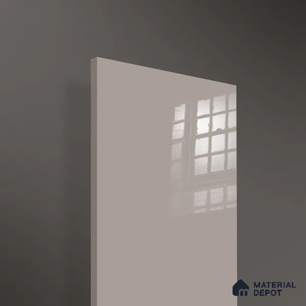 Ferrero 1C 01505 Misty Beige 8 ft x 4 ft High Gloss Finish 6H Anti Scratch Acrylic Laminate - 1.5 mm | Suitable for Living Room, Kitchen, Office