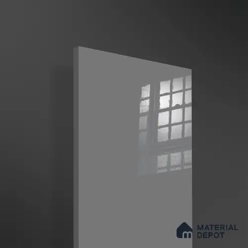 Ferrero 1C 01512 Charcoal Fog 8 ft x 4 ft High Gloss Finish 6H Anti Scratch Acrylic Laminate - 1.5 mm | Suitable for Living Room, Kitchen, Office