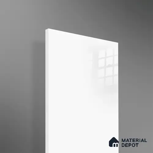 Ferrero 1C 01502 Snow White 8 ft x 4 ft High Gloss Finish 6H Anti Scratch Acrylic Laminate - 1.5 mm | Suitable for Living Room, Kitchen, Office