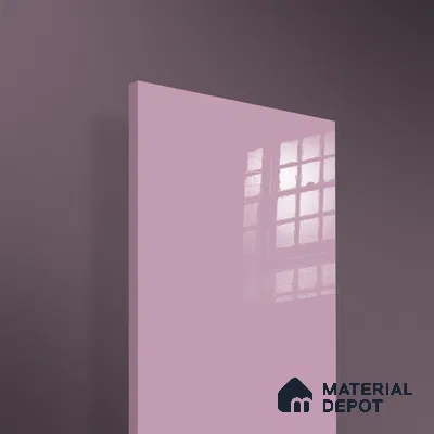 Ferrero 1C 01516 Dusky Rose 8 ft x 4 ft High Gloss Finish 6H Anti Scratch Acrylic Laminate - 1.5 mm | Suitable for Living Room, Kitchen, Office