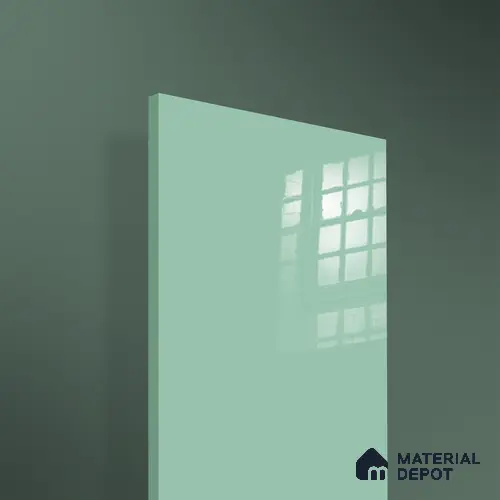 Ferrero 1C 01522 Breeze Green 8 ft x 4 ft High Gloss Finish 6H Anti Scratch Acrylic Laminate - 1.5 mm | Suitable for Living Room, Kitchen, Office