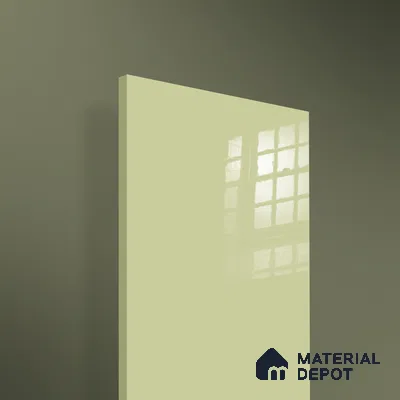 Ferrero 1C 01523 Olive Whisper 8 ft x 4 ft High Gloss Finish 6H Anti Scratch Acrylic Laminate - 1.5 mm | Suitable for Living Room, Kitchen, Office