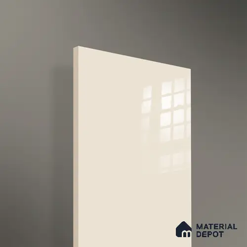 Ferrero 1C 01581 Creamy Beige 8 ft x 4 ft High Gloss Finish 6H Anti Scratch Acrylic Laminate - 1.5 mm | Suitable for Living Room, Kitchen, Office