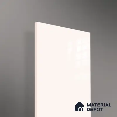 Ferrero 1C 01568 Ivory Peach 8 ft x 4 ft High Gloss Finish 6H Anti Scratch Acrylic Laminate - 1.5 mm | Suitable for Living Room, Kitchen, Office