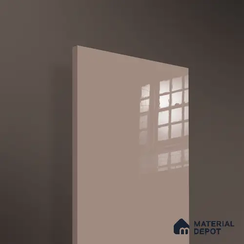 Ferrero 1C 01565 Coffee Cream 8 ft x 4 ft High Gloss Finish 6H Anti Scratch Acrylic Laminate - 1.5 mm | Suitable for Living Room, Kitchen, Office