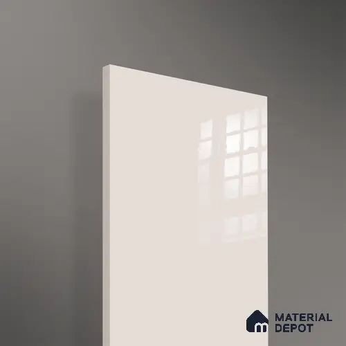 A close-up of a Beige 1C 01564 with a High Gloss finish Acrylic Laminate available at Material Depot in Bangalore